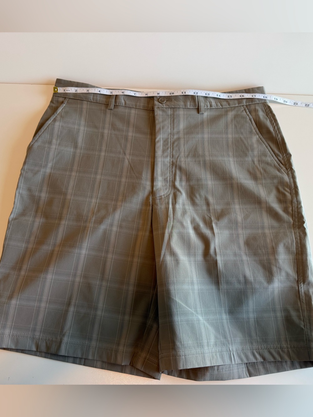 Kirkland Signature Olive Plaid Casual Pants